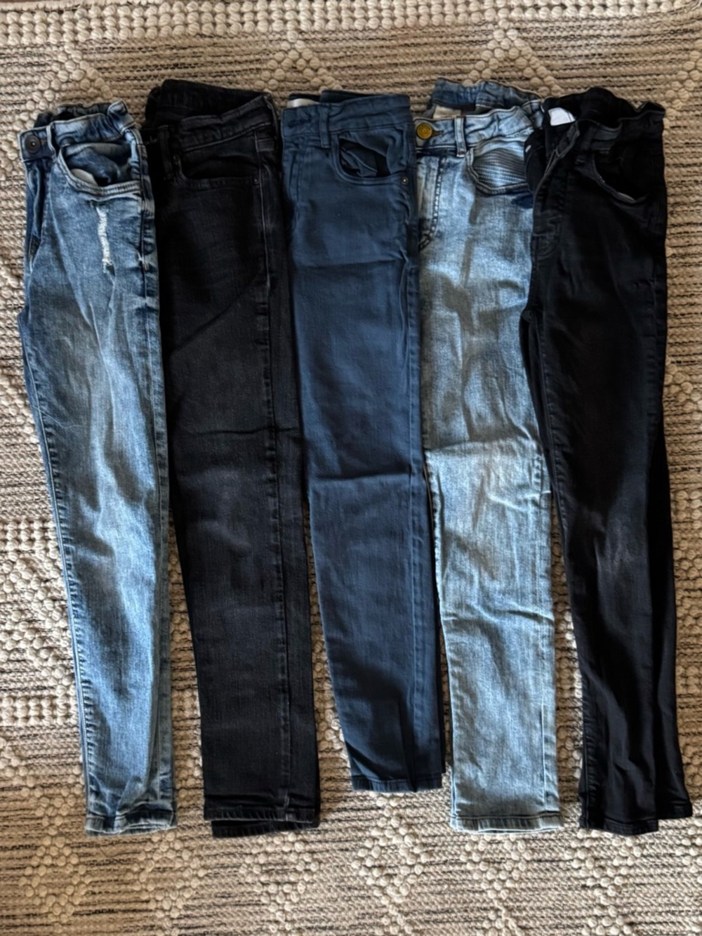 Zara Kids Jeans - Light Blue, Dark Blue, Black